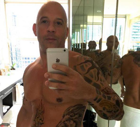 Vin Diesel tetovanie: skutočné alebo dočasné?